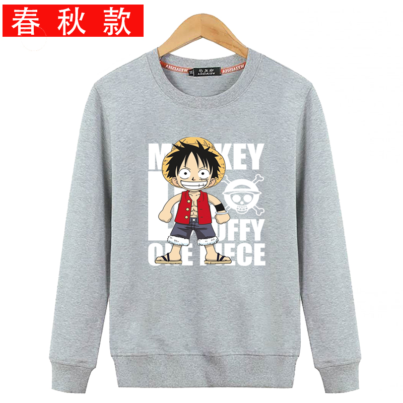 Áo len cotton mùa thu 2018 mới cho nam mùa xuân và mùa thu nam cổ tròn không mũ hoodie đỏ