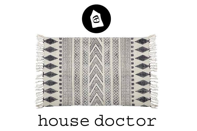 Bác sĩ người Đan Mạch tại nhà Soft Home Bắc Âu tấm thảm cotton in tay / thảm phòng khách - Thảm thảm tròn