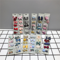 Children hairclip headdress Korean cute princess Lady Mengmeng clip baby floral headdress girl edge clip hair accessories set