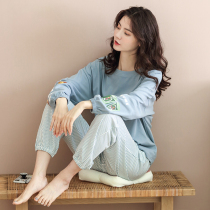 Sandro Vicari pure cotton pyjamas woman spring autumn 2021 new long sleeve casual minimalist jacket head home clothes