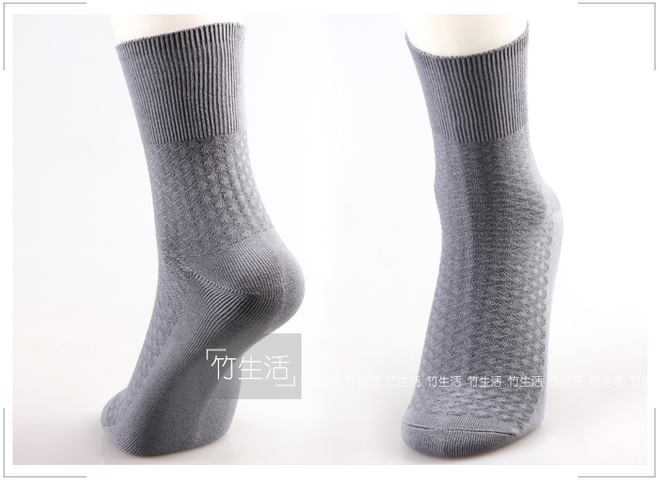 Vớ tre bằng than tre Tất nam nam dài vừa dày ống dày Thông gió dài và lớn tốt hơn cotton quần tất mỏng mùa hè
