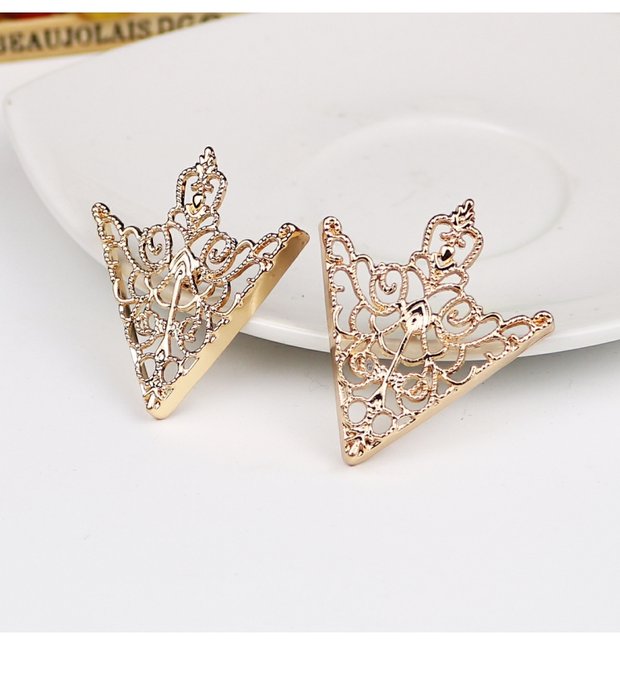 Tính cách Hàn Quốc Openwork Áo cổ áo Góc cổ áo Clip Cổ áo Khóa Trâm Nam và Nữ Cổ áo Pin Cổ áo ghim cài áo ngọc trai