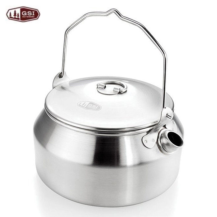 UK direct mail GSI outdoor hiking glacier stainless steel camping BC firewood classic kettle 1L
