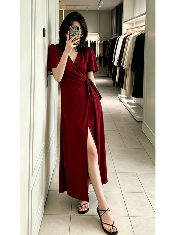 Fashionable Irregular Plus-Size Women's Elegant Extended-Length Party Dress for Curvy Women, New Summer 2026 Long Dress Fashionable Irregular Plus-Size Women's Elegant Extended-Length Party Dress for Curvy Women, New Summer 2026 Long Dress