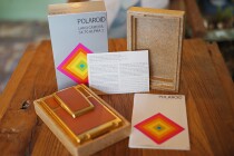 Polaroid sx-70 love letter gold machine alpha1 box said complete color new with black original folding bag