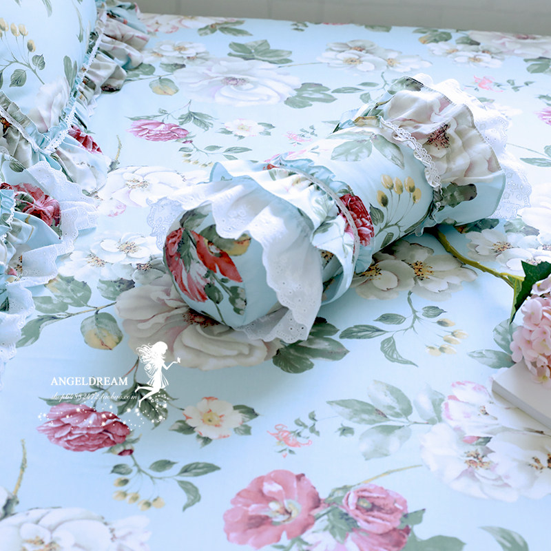 Imported European and American Korean version of princess cotton bedding pillow waist pillow pillow pillow candy pillow containing core