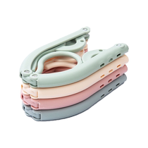 Folding clothes rack multi-clip clothes hanger multi-functional childrens sock rack clothespin clothes hanger clothes rack