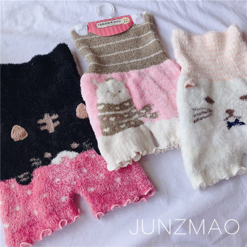Dì cứu tinh Nhật Bản tutu eo cao ấm áp bụng cuộn thỏ Anna lông sợi phim hoạt hình quần len dày anna quần thun nữ