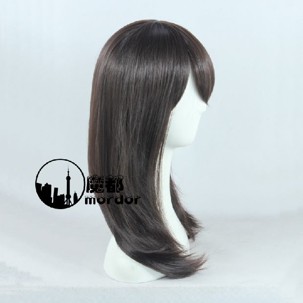 Cosplay tóc giả, thần ăn, đêm cam, nâu sẫm, tóc dài 45cm, thẳng, công bố hiệu suất tóc giả thật - Cosplay cosplay tifa