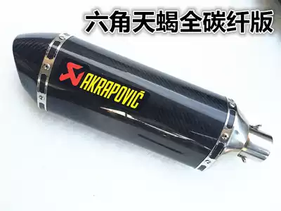 Export foreign trade Huanglong 600 BJ300 mountain leaves R1 K8 K7 Kawasaki carbon fiber hexagonal exhaust pipe
