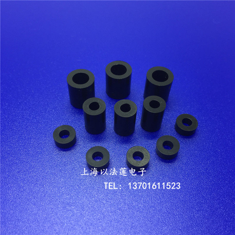 M3 Black ABS plastic washer Round body isolation column Round hole casing Nylon pad column sheet (1,000)