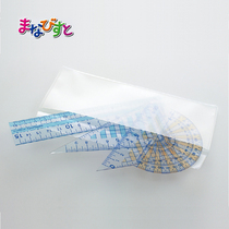 Japan KOKUYO NATIONAL REPUTATION Ruler Rounded Angle of the Protractor Student Measurement Packer Pale Bolic Cookie Suit