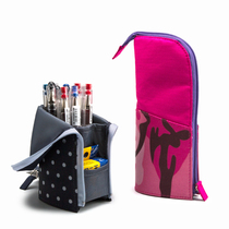 Japanese KOKUYO can be turned into pen holder stationery storage bag can be vertical pen bag students large capacity stationery box