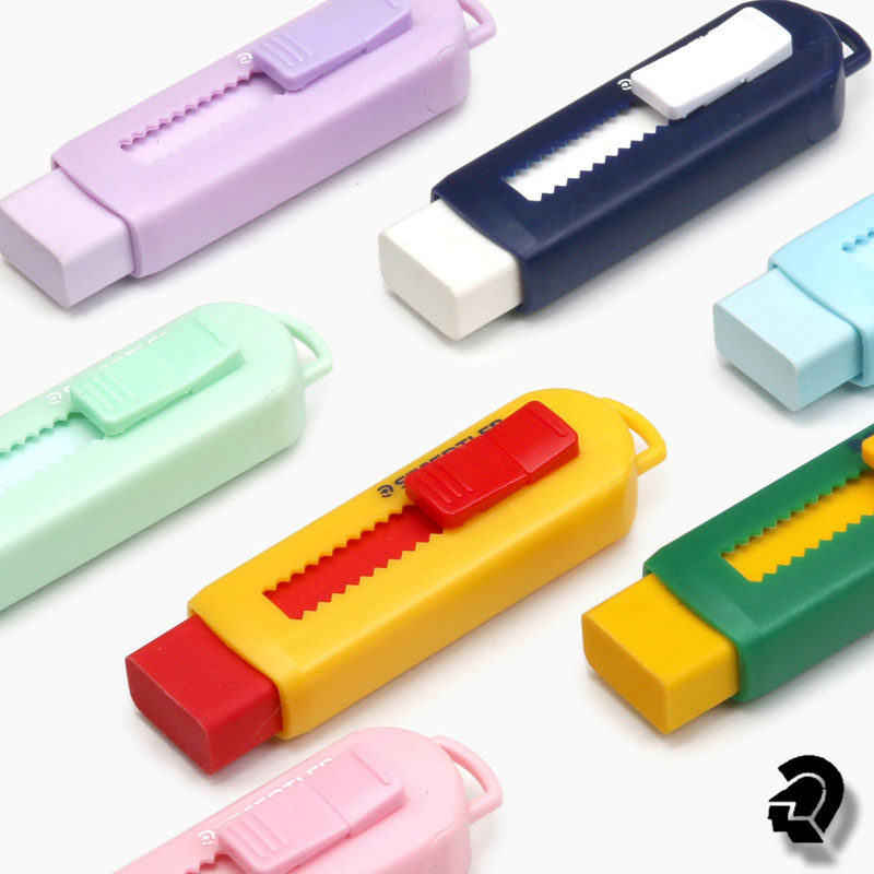 German STAEDTLER Shi De Building 525 Children's Color Telescopic Pushable Primary School Drawing Macaron Rubber