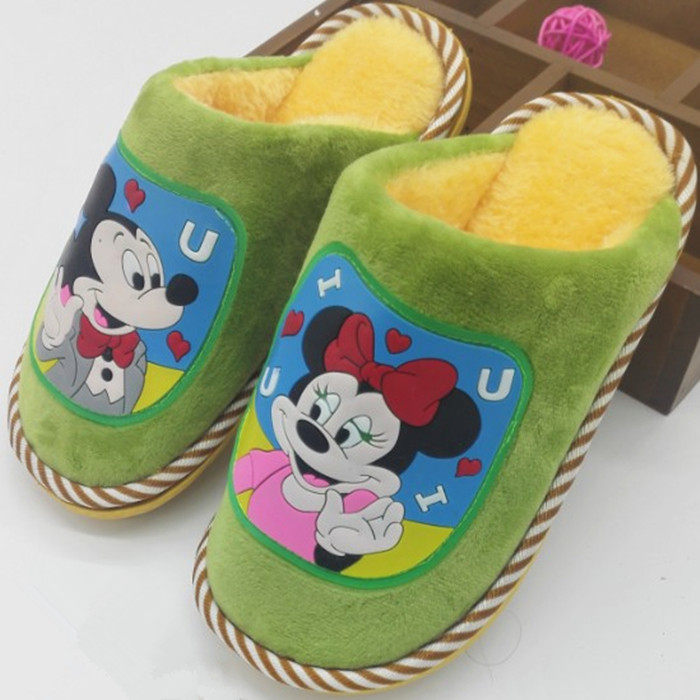 Pantoufles enfants en suède pour hiver - Ref 1035526 Image 17