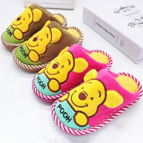 Pantoufles enfants en suède pour hiver - Ref 1014863 Image 14