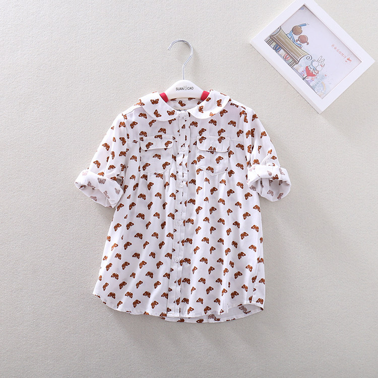 Chemise fille à manche longue - Ref 2087364 Image 9