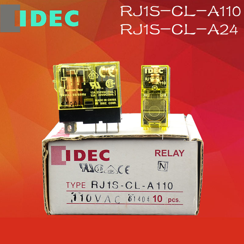 Original and Iquan IDEC intermediate relay RJ1S-CL-A110 AC110V RJ15-C RJ1S-CL-A24