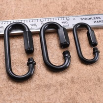 Black iron climbing buckle safety buckle white zinc lock buckle Turnbuckle