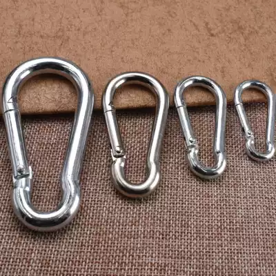 Black opening ring fuse chain Super link buckle galvanized hanging chain live buckle insurance buckle mountaineering buckle