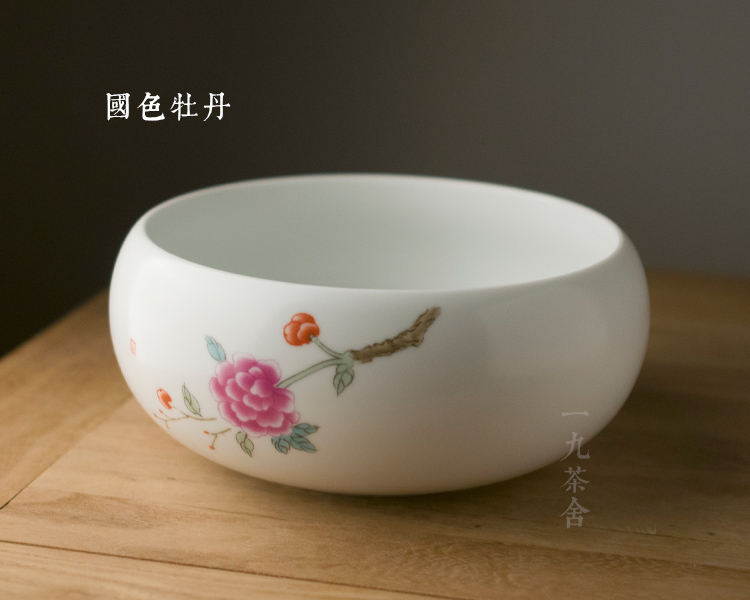 Ceramic tea to wash large writing brush washer from kung fu tea accessories water jar home built basin of water to wash the bowl tea cups tools