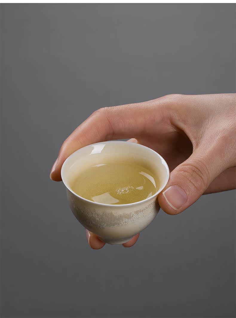 Jingdezhen ceramic cups a single small single sample tea cup masters cup pure manual kunfu tea cup tea home