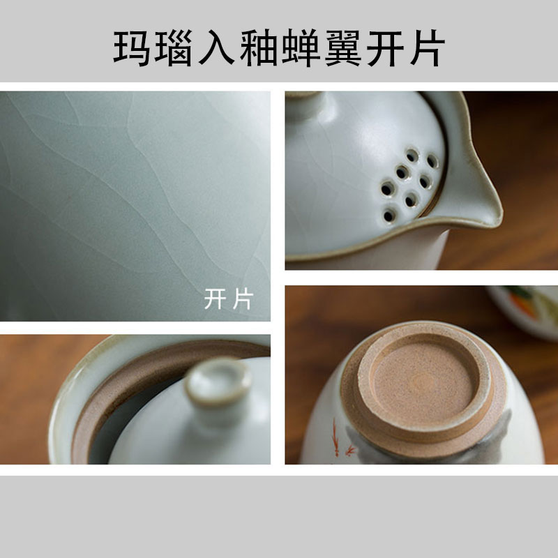 Your up jingdezhen ceramics travel kung fu tea set a pot of two cups of portable travel outside BaoHu tea cup