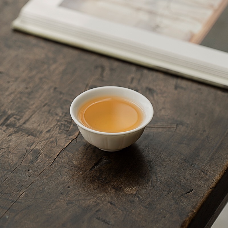Dehua white porcelain teacup master cup single cup of household ceramic kung fu tea tea tea sample tea cup small single