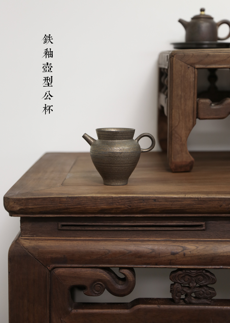 Jingdezhen hand embryo undressed ore type iron enamel pot male just a cup of tea points sea tea, kungfu tea accessories ceramics