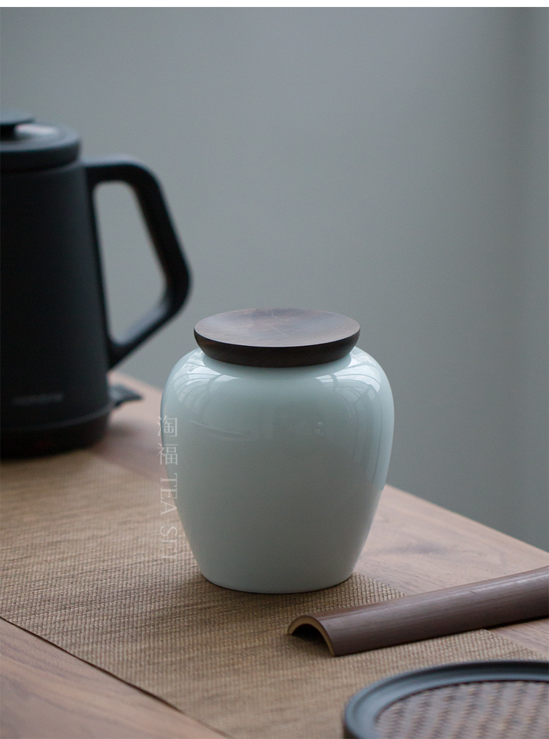 Ceramic tea pot seal pot small household receives receives small storage containers of tea tea POTS, tea set
