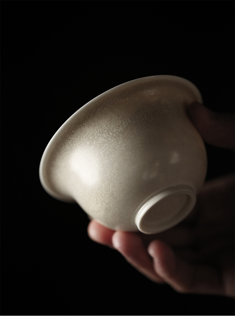 Jingdezhen plant ash glaze tureen ceramic cups only three cups of tea from the tea bags are large bowl cover a single
