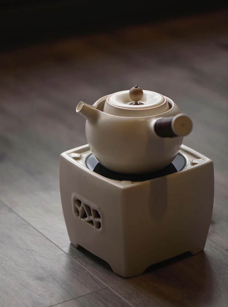 Side of jingdezhen soda glaze ceramic teapot tea boiling pot of household single pot of kung fu tea set small teapot