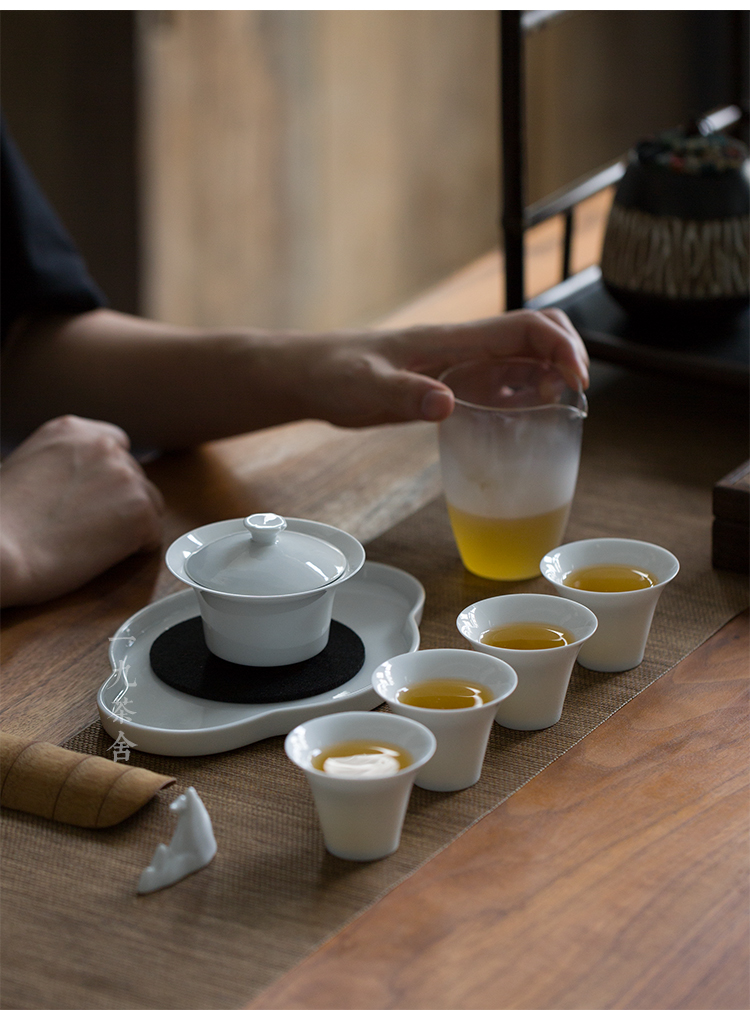 Jingdezhen ceramic tea tea set suit household contracted and I sitting room is a complete set of kongfu tea cups of tea