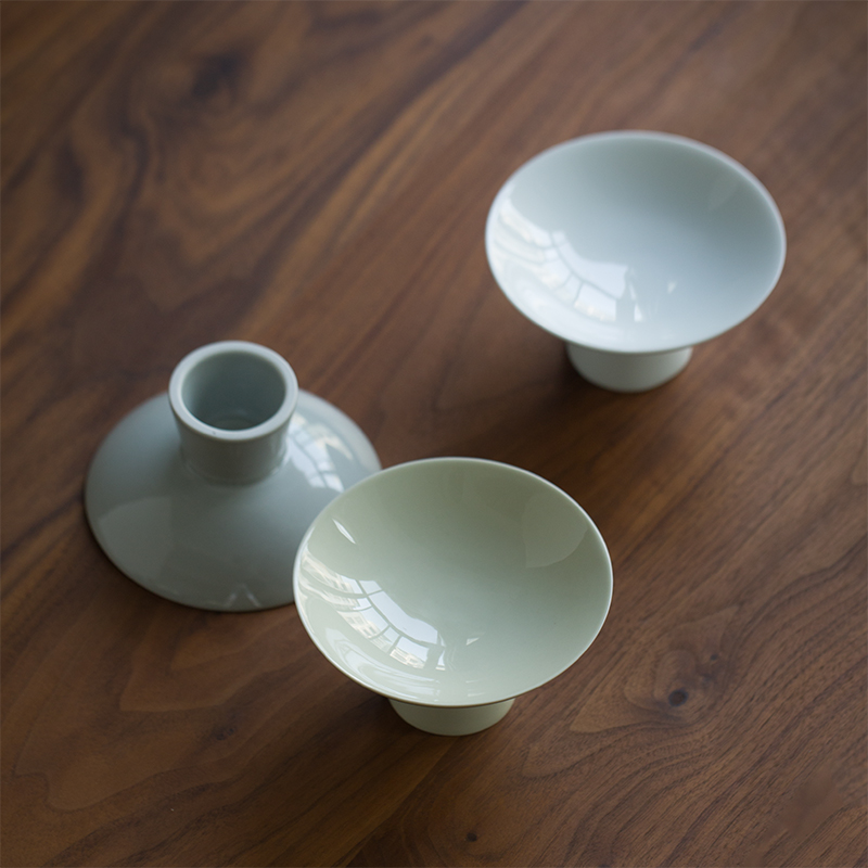 Jingdezhen plant ash glaze ceramic tea of disk small kung fu tea set all the parts tea taking ground zero