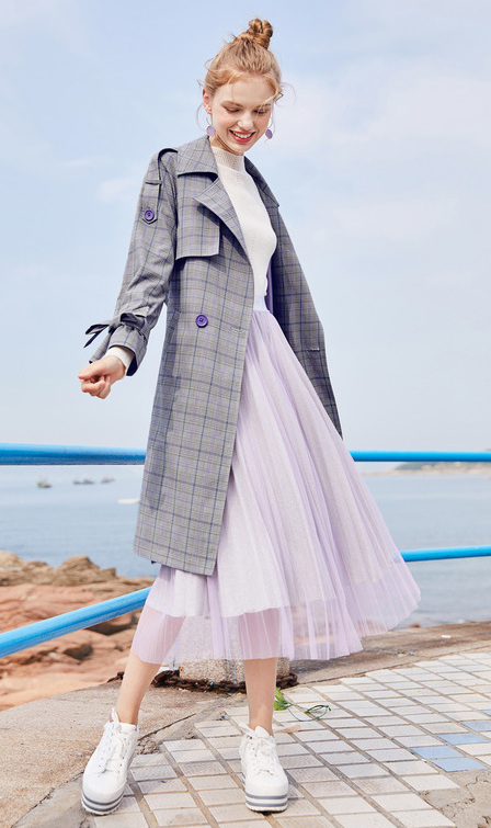 Trench pour femme LESIES     en Polyester - Ref 3227696 Image 17