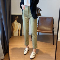 Cabinet 4000 Channel goods high-end custom elastic silk slim four-sided elastic pants casual pants women early spring