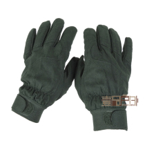 Inner glove Army green ultra-slim leather full finger gush winter warm outdoor riding CS Tactical inner glove