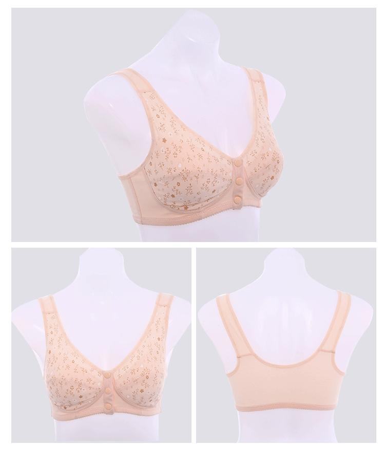 Nghĩ đến áo ngực cotton cổ và trung niên khóa trước đồ lót mẹ mỏng kiểu vest cỡ lớn không có vòng thép áo ngực cotton mùa hè áo lót học sinh