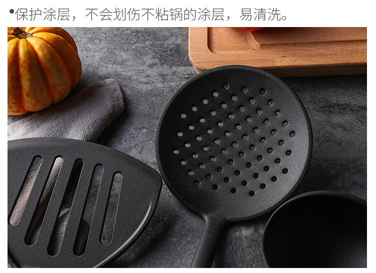 Bếp nấu xẻng không dính thìa đặc biệt đặt nhiệt độ cao Bếp chống cào xào muỗng muỗng colander muỗng kệ đựng gia vị treo tường