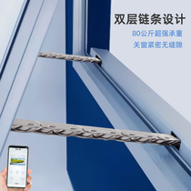 Electric window opener double chain strip rain sense intelligent remote control chain sunroof controller fire electric smoke exhaust window