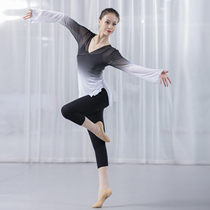 Classical dance practice clothes body rhyme clothes Han and Tang body clothes ballet Mesh Stretch jacket dance clothes adult square dance