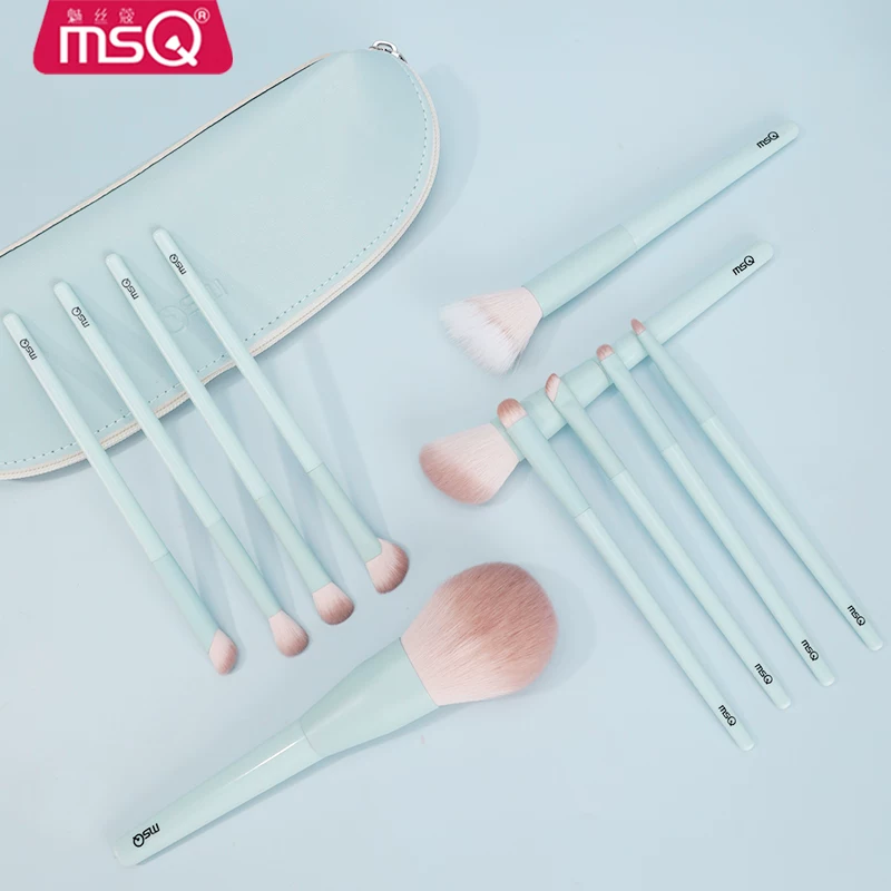 MSQ/ Кисть для лица, румяна, тональный крем для контурирования, 11 предметов, полный набор