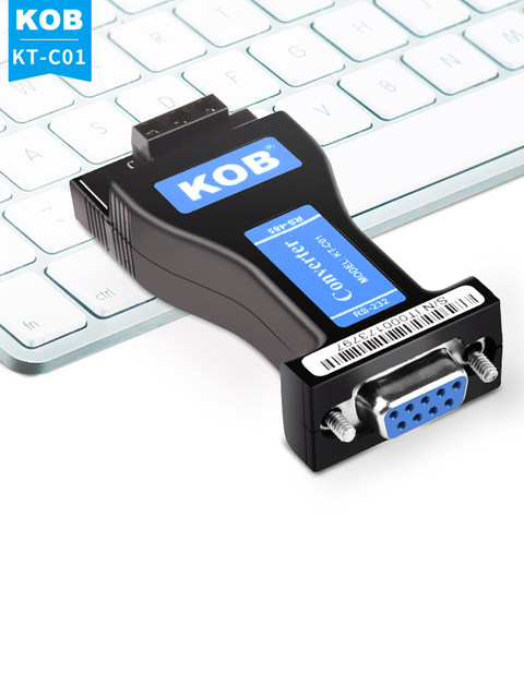 Kob232 to 485 Converter Bidirectional Industrial-Grade Passive Isolation Converter Serial Port Protocol Module Communication Lightning Protection Surge Protection Rs232 to Rs485 Bidirectional Converter Db9 Socket Type