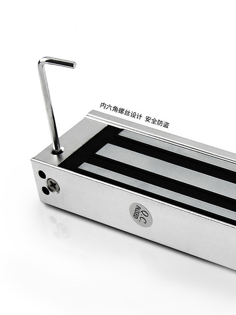 Kob Access Control Magnetic Lock 350/ 500kg Electromagnetic Lock Single Door Feedback Electric Lock Waterproof Electric Control Lock Double Door Lock