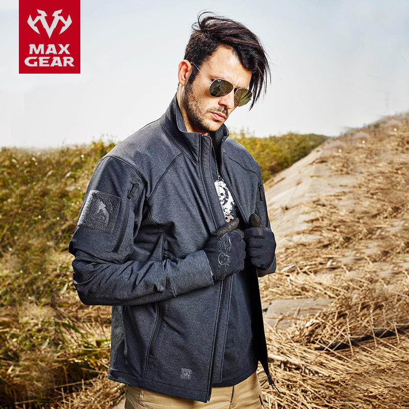 Maxgear Wolf Patrol Tactical Jacket Men's Spring and Autumn Windproof Jacket Outdoor Military Fan Warm Soft Shell Jacket