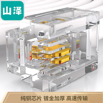 Shanze (SAMZHE)6P2C 2-core telephone line connector RJ11 Crystal Head 100 SJ-32100
