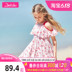 Desa cô gái váy mùa hè 2020 Summer Kids Fashion Off-the-Shoulder Summer Thin chúa ăn mặc mùa hè 