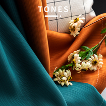 2021 New Color Satin Satin Light Luxury Nordic Simple Modern Living Room Bedroom Floating Window Blackout Curtain