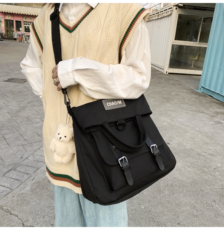 balo da đẹp cho nữ BuyU Dark Fragrance Backpack Nữ chống nước thiêu đốt Hàn Quốc Ulzzang Lar ba lo thoi trang ba lo thoi trang