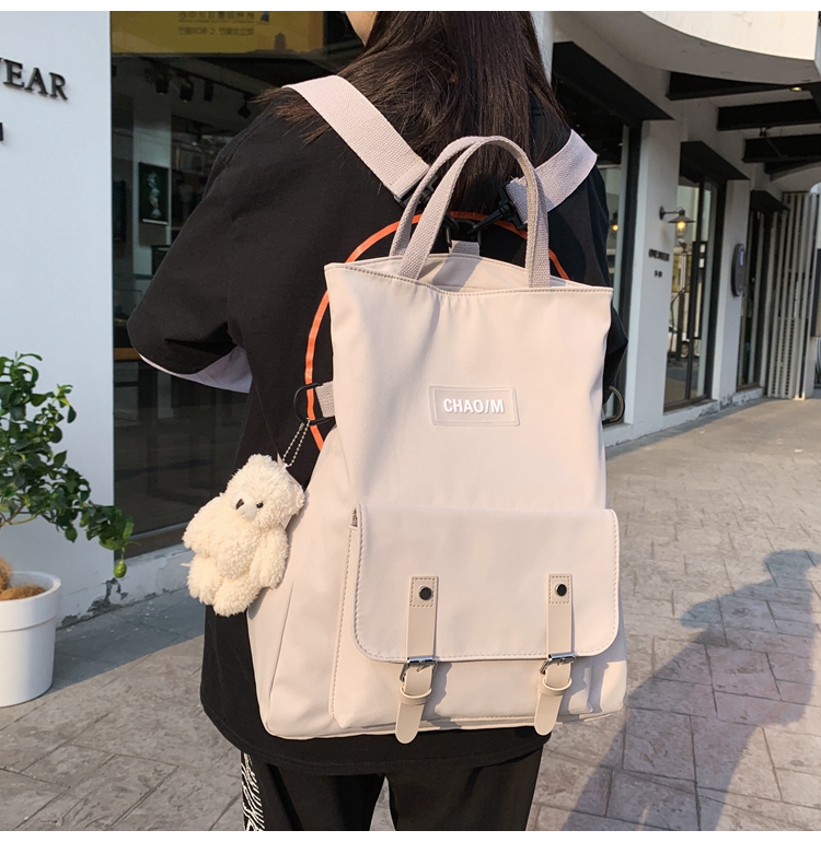 balo da đẹp cho nữ BuyU Dark Fragrance Backpack Nữ chống nước thiêu đốt Hàn Quốc Ulzzang Lar ba lo thoi trang ba lo thoi trang